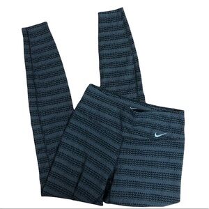 Nike Dri Fit Black Grey Leggings XSmall